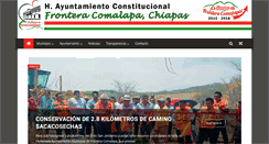 Desktop Screenshot of fronteracomalapa.gob.mx